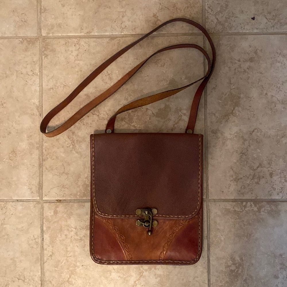 Argentinian Leather crossbody Satchel